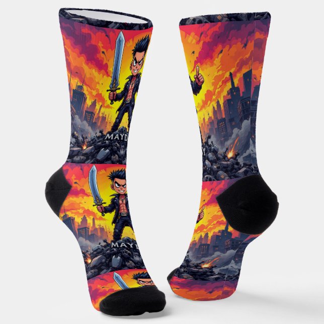 Calcetines Bright Socks RANDOPIX MAYDAY 0039499 (Angular)