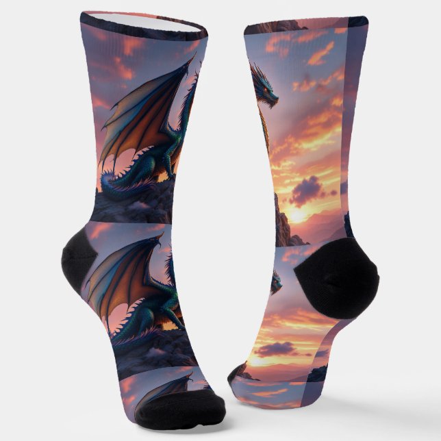 Calcetines Bright Socks RANDOPIX Resting Dragon 0039519 (Angular)