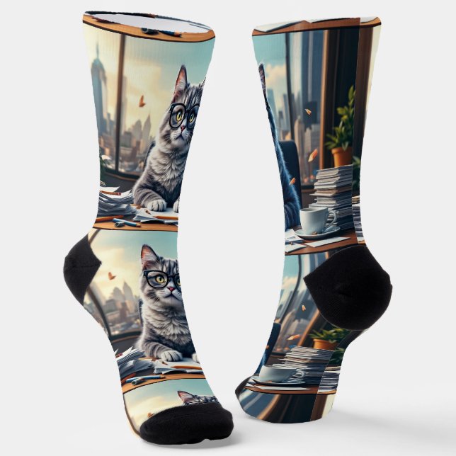 Calcetines Bright Socks RANDOPIX School Cat 0039506 (Angular)