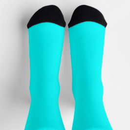 Calcetines Bright Socks RANDOPIX Solid Colors Cyan Hyperlink