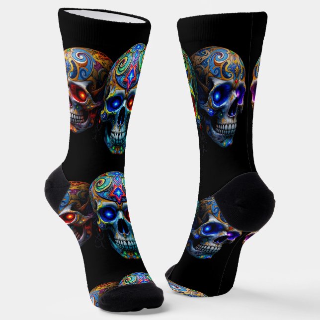 Calcetines Bright Socks Skull Pics 0037633 (Angular)