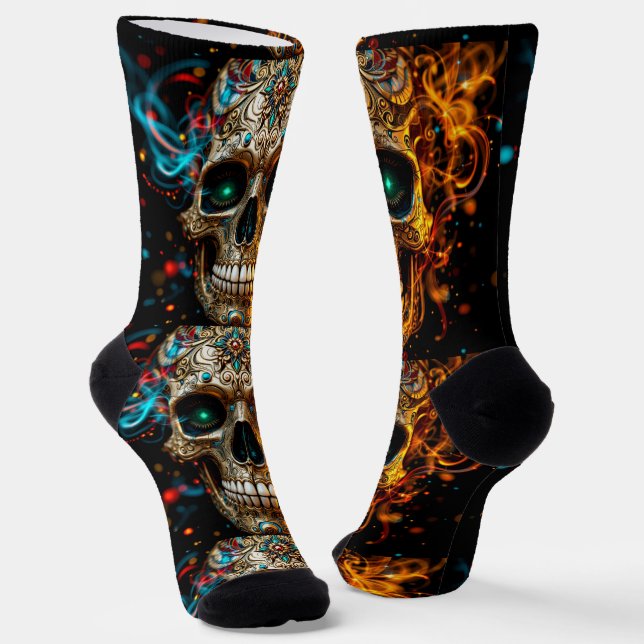 Calcetines Bright Socks Skull Pics 0037647 (Angular)