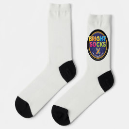 Calcetines Brillantes Blancos Con Logo