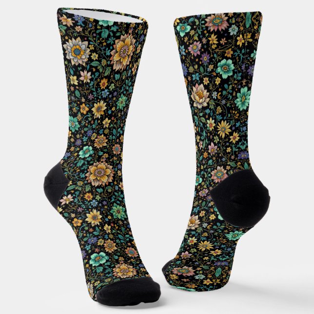 Calcetines brillantes con patrones elaborados sin  (Angular)