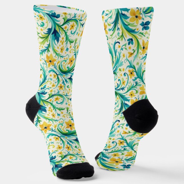 Calcetines brillantes con patrones elaborados sin  (Angular)