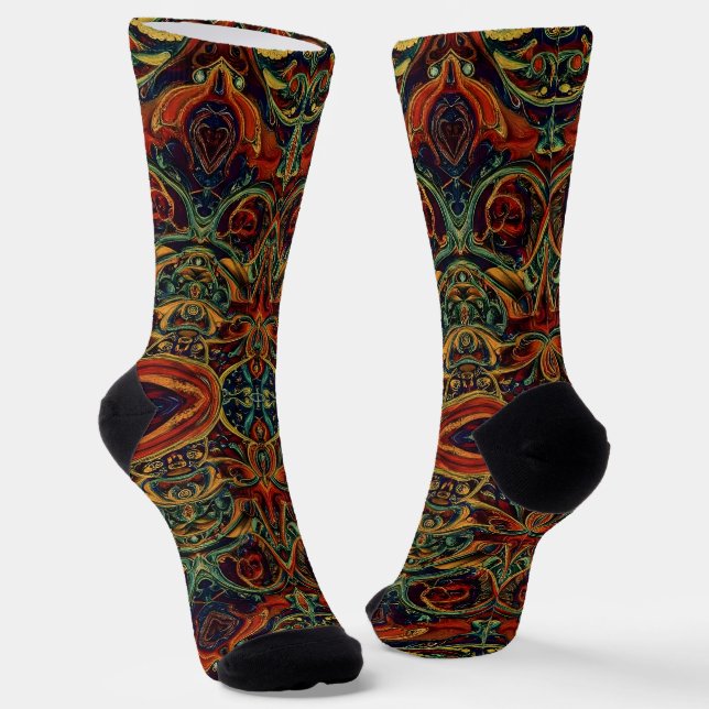 Calcetines brillantes con patrones elaborados sin  (Angular)