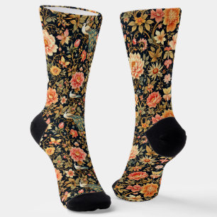 Calcetines brillantes con patrones elaborados sin 