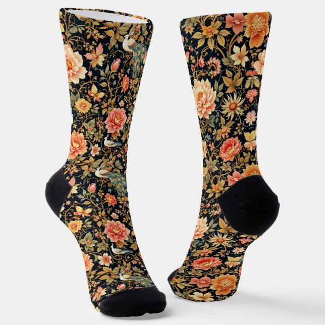 Calcetines brillantes con patrones elaborados sin  (Angular)
