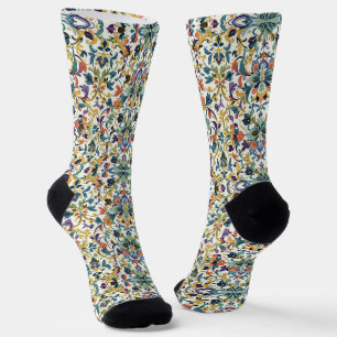 Calcetines brillantes con patrones elaborados sin 
