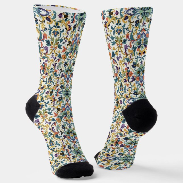 Calcetines brillantes con patrones elaborados sin  (Angular)