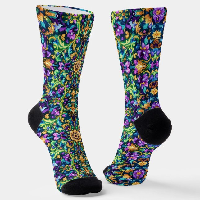 Calcetines Brillantes Patrones Elaborados Sin Cost (Angular)