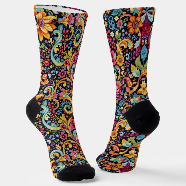 Calcetines Brillantes Patrones Elaborados Sin Cost (Angular)