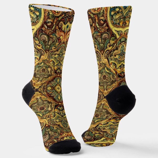 Calcetines Brillantes Patrones Elaborados Sin Cost (Angular)