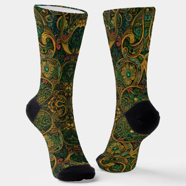 Calcetines Brillantes Patrones Elaborados Sin Cost (Angular)
