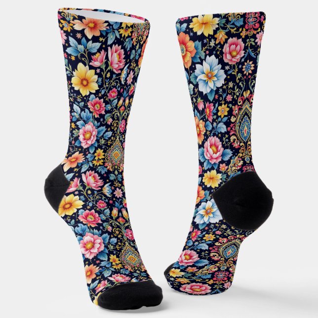 Calcetines Brillantes Patrones Elaborados Sin Cost (Angular)