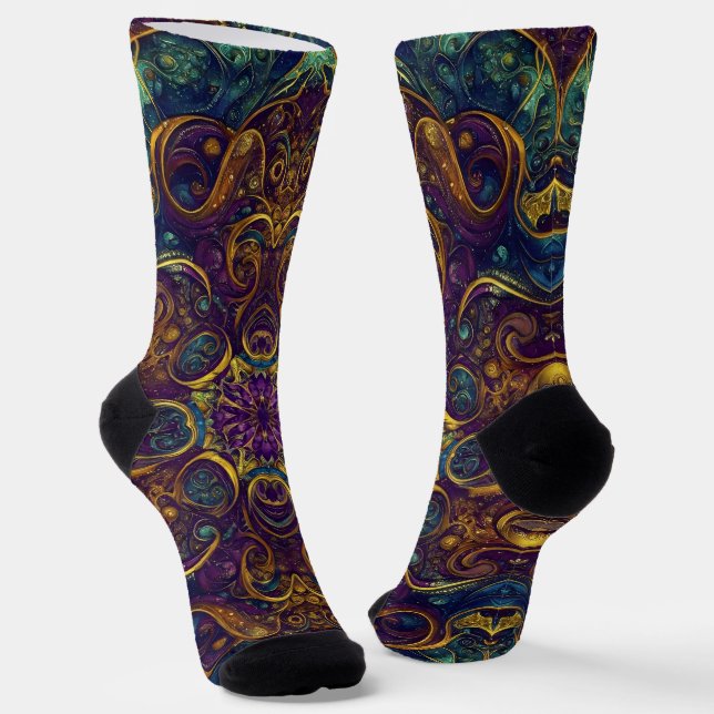 Calcetines Brillantes Patrones Elaborados Sin Cost (Angular)