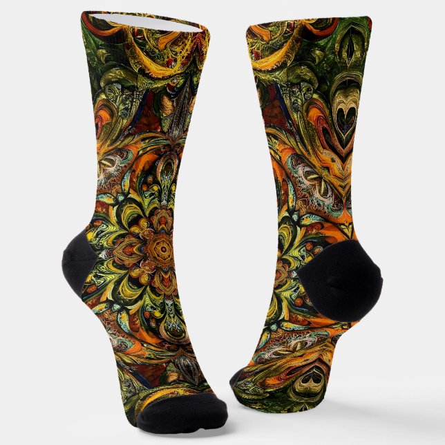 Calcetines Brillantes Patrones Elaborados Sin Cost (Angular)