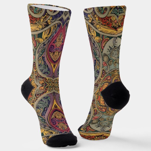 Calcetines Brillantes Patrones Elaborados Sin Cost (Angular)