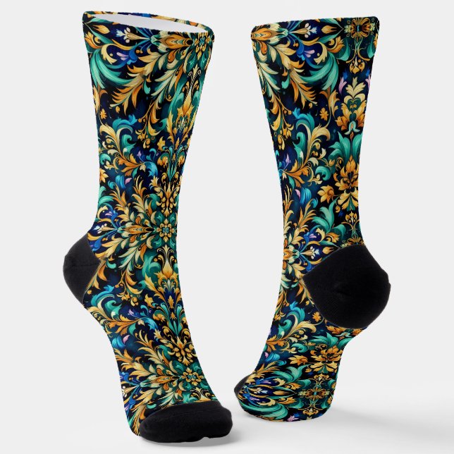 Calcetines Brillantes Patrones Elaborados Sin Cost (Angular)