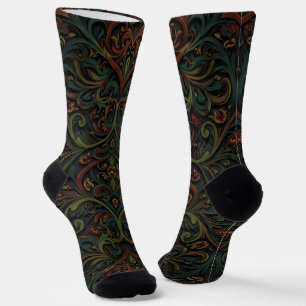 Calcetines Brillantes Patrones Elaborados Sin Cost