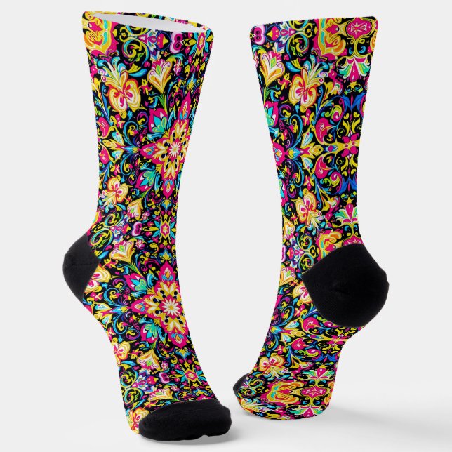 Calcetines Brillantes Patrones Elaborados Sin Cost (Angular)