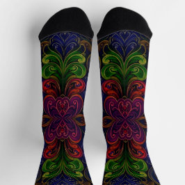 Calcetines brillantes patrones elaborados sin cost