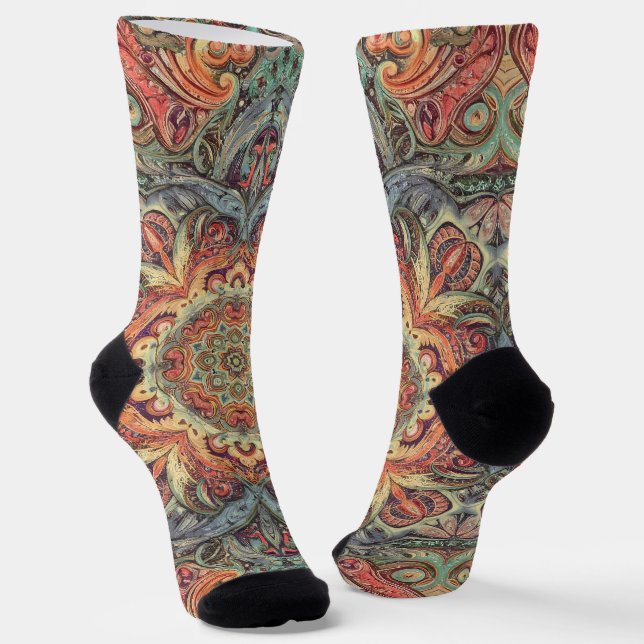 Calcetines Brillantes Patrones Elaborados Sin Cost (Angular)