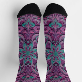 Calcetines Brillantes Patrones Elaborados Sin Cost
