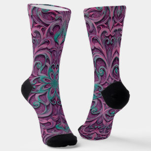Calcetines Brillantes Patrones Elaborados Sin Cost