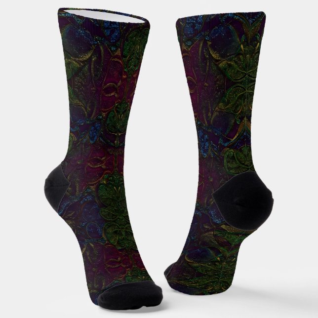 Calcetines Brillantes Patrones Elaborados Sin Cost (Angular)
