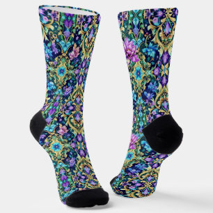 Calcetines Brillantes Patrones Elaborados Sin Cost