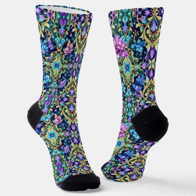 Calcetines Brillantes Patrones Elaborados Sin Cost (Angular)