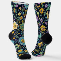 Calcetines Brillantes Patrones Elaborados Sin Cost