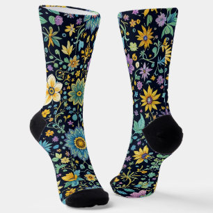 Calcetines Brillantes Patrones Elaborados Sin Cost