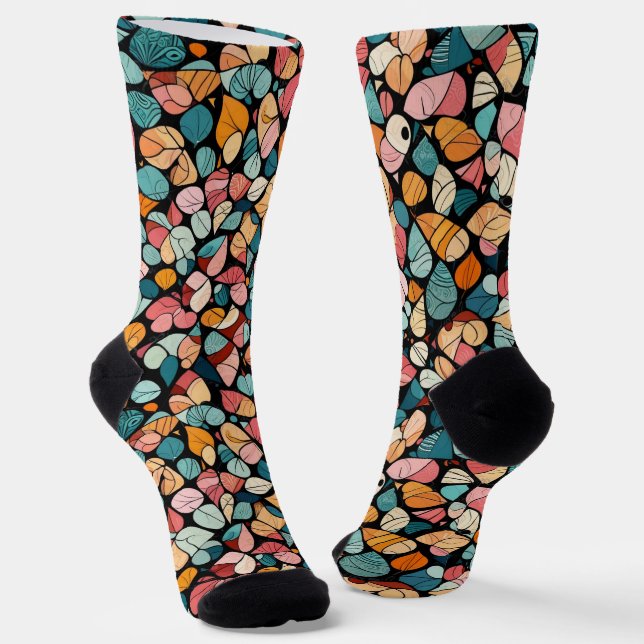 Calcetines Brillantes Patrones Elaborados y Sin Co (Angular)