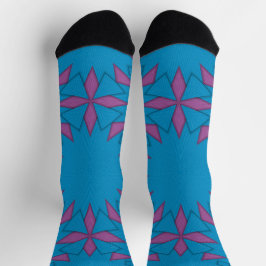 Calcetines Brillantes Patrones Fractales Sin Costu