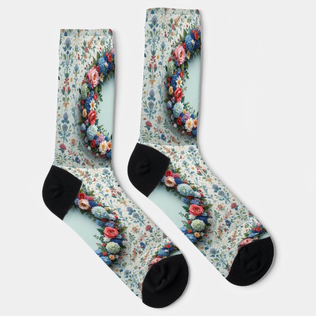 Calcetines Brillantes Patrones Perfectos Elaborado (Derecha)