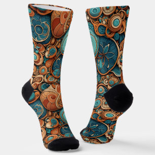 Calcetines Brillantes Patrones Perfectos Sin Costu