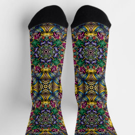 Calcetines Brillantes Patrones Sin Costuras Fracta