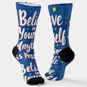 Calcetines Brillantes RANDOPIX Cree En Ti Mismo 00