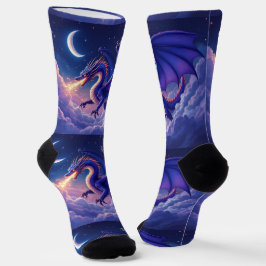 Calcetines Brillantes RANDOPIX Dragón Luna 0039525