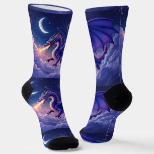 Calcetines Brillantes RANDOPIX Dragón Luna 0039525