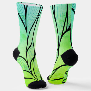 Calcetines Brillantes tonos verdes con licencia creativa
