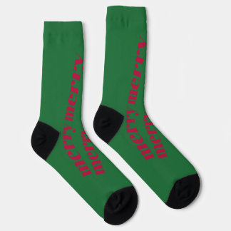 Calcetines Brillantes Verdes Feliz Navidad | Festi