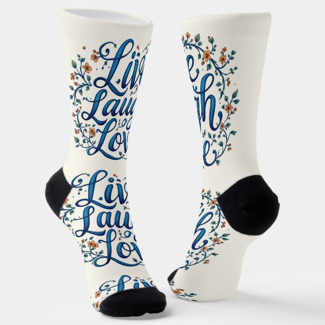 Calcetines Brillantes Vive Ríe Ama 0044077 (Angular)