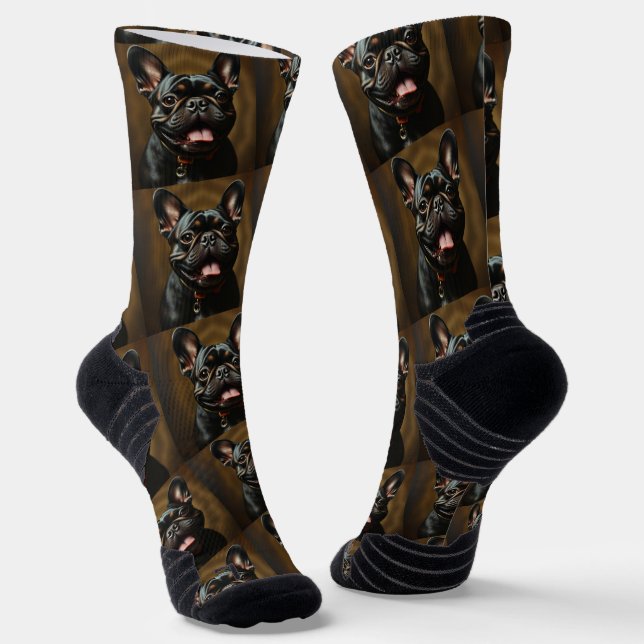 Calcetines Brindle Frenchie Bulldog Francés Perro Mascota  (Angular)