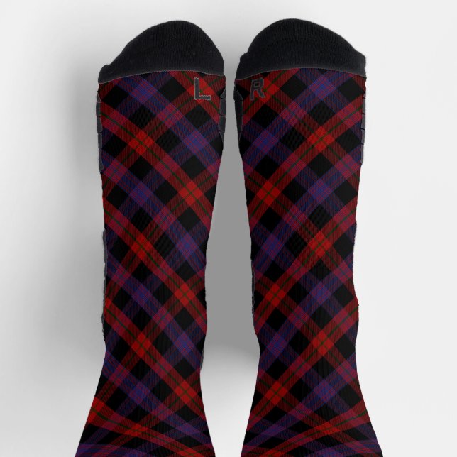 Calcetines Brown Grady Tartan Plaid Pattern (Arriba)