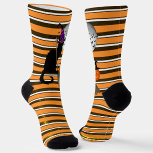 Calcetines Bruja de Halloween Le Chat Noir
