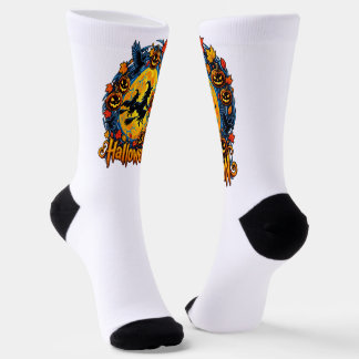 Calcetines Brujas de Halloween a la luz de la luna