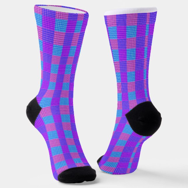 Calcetines Bubblegum Tartan Print, (Angular)